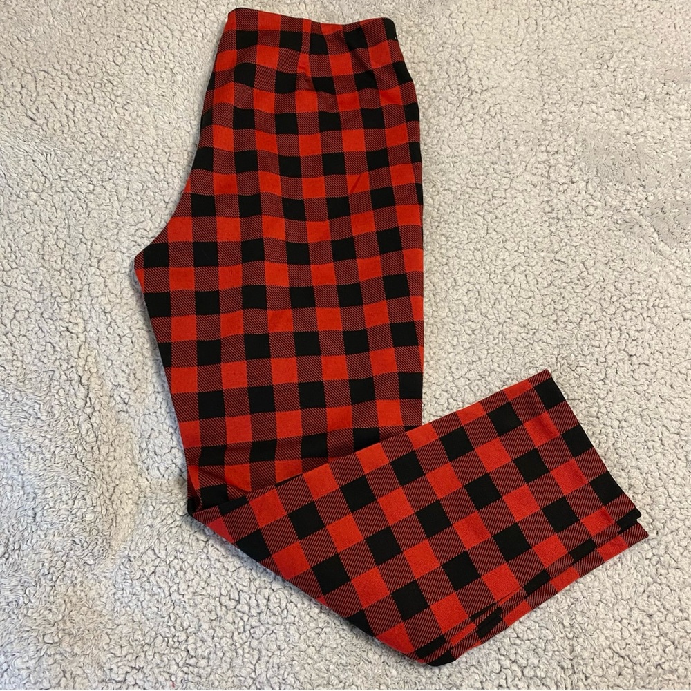 DKNY buffalo plaid pants